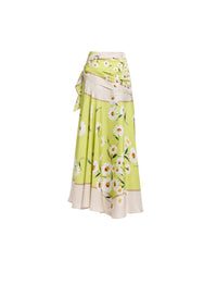 Printed Twill Skirt