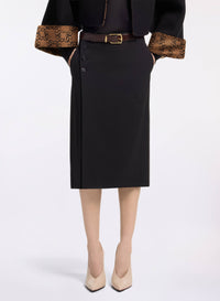 Wool Midi Skirt (NP)