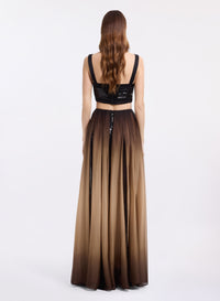 Ombr‚ Long Skirt