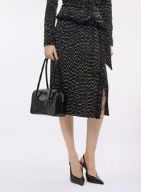 Tweed Midi Skirt
