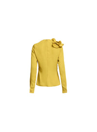 Pleated Ruffle Chiffon Shirt