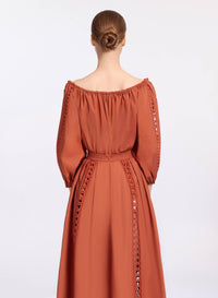 Trim Embellished Cotton Blouse