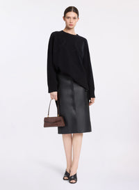 Monogram Embroidered Knit Sweater