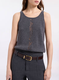 Cut-Out Knit Top