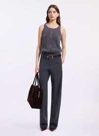 Cut-Out Knit Top