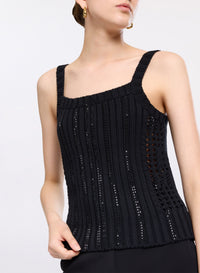 Embellished Knit Top