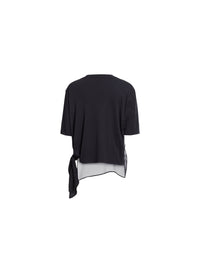 Printed Tulle T-Shirt