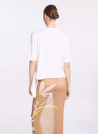 Printed TulleT-Shirt