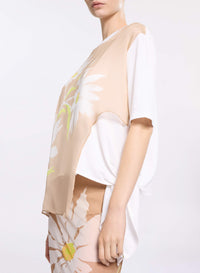 Printed TulleT-Shirt