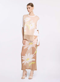 Printed TulleT-Shirt