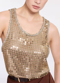 Sequined Tank Top