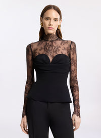 High Neck Cady with Lace Top