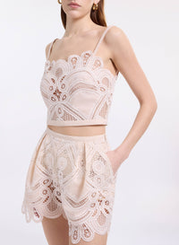 Cotton Embroidered Bralette