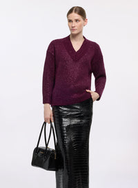 Embellished Knit Sweater