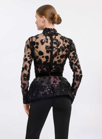 Embroidered Tulle Corset