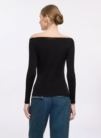 Off-the-Shoulder Knit Top