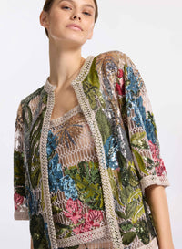 Embroidered Tulle Twin Set