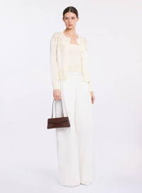 Embroidered Knit Twin Set