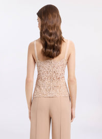 Bead Embroidered Lace Twin Set