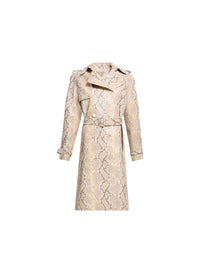 Python Leather Coat
