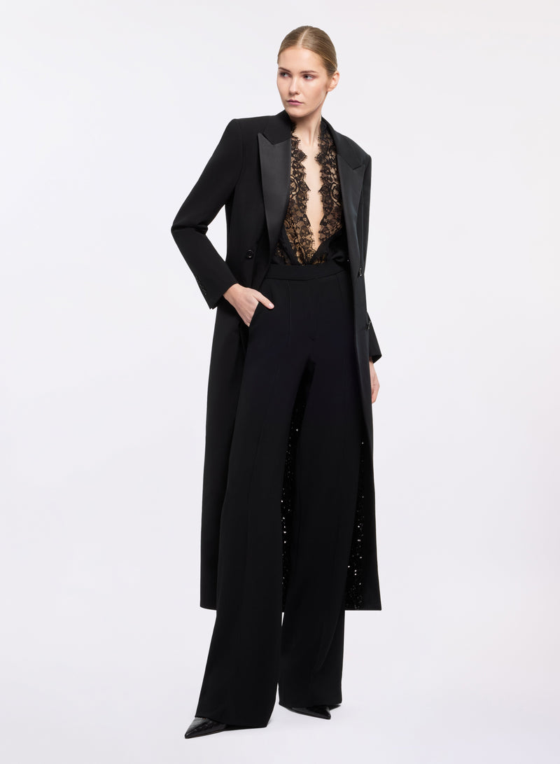 Cady Coat with Sequin Lining