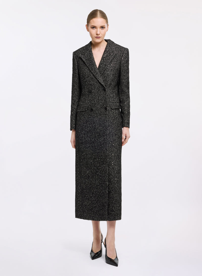 Check Lurex Coat