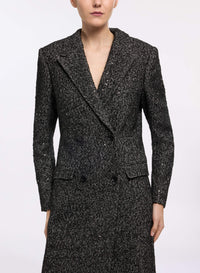 Check Lurex Coat