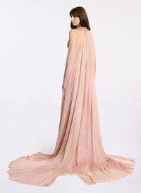 Printed Chiffon Long Dress