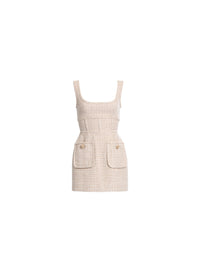 Sequin Tweed Short Dress