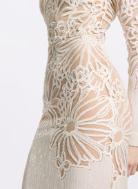 Sequin Embroidered Long Dress