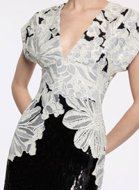 Sequin Embroidered Midi Dress