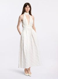 Cotton Embroidered Midi Dress