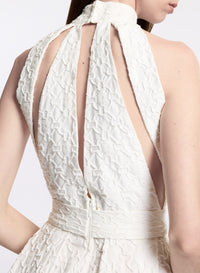 Cotton Embroidered Midi Dress