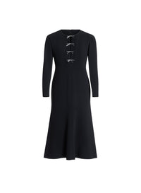 Crystal Bow Midi Dress