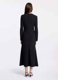 Crystal Bow Midi Dress