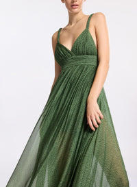 Printed Silk Long Dress