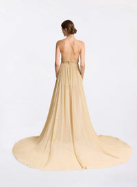 Crochet and Silk Dress