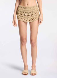 Crochet and Silk Dress