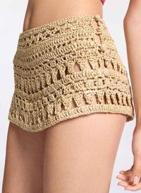 Crochet and Silk Dress