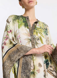 Savannah Print Chiffon Kaftan