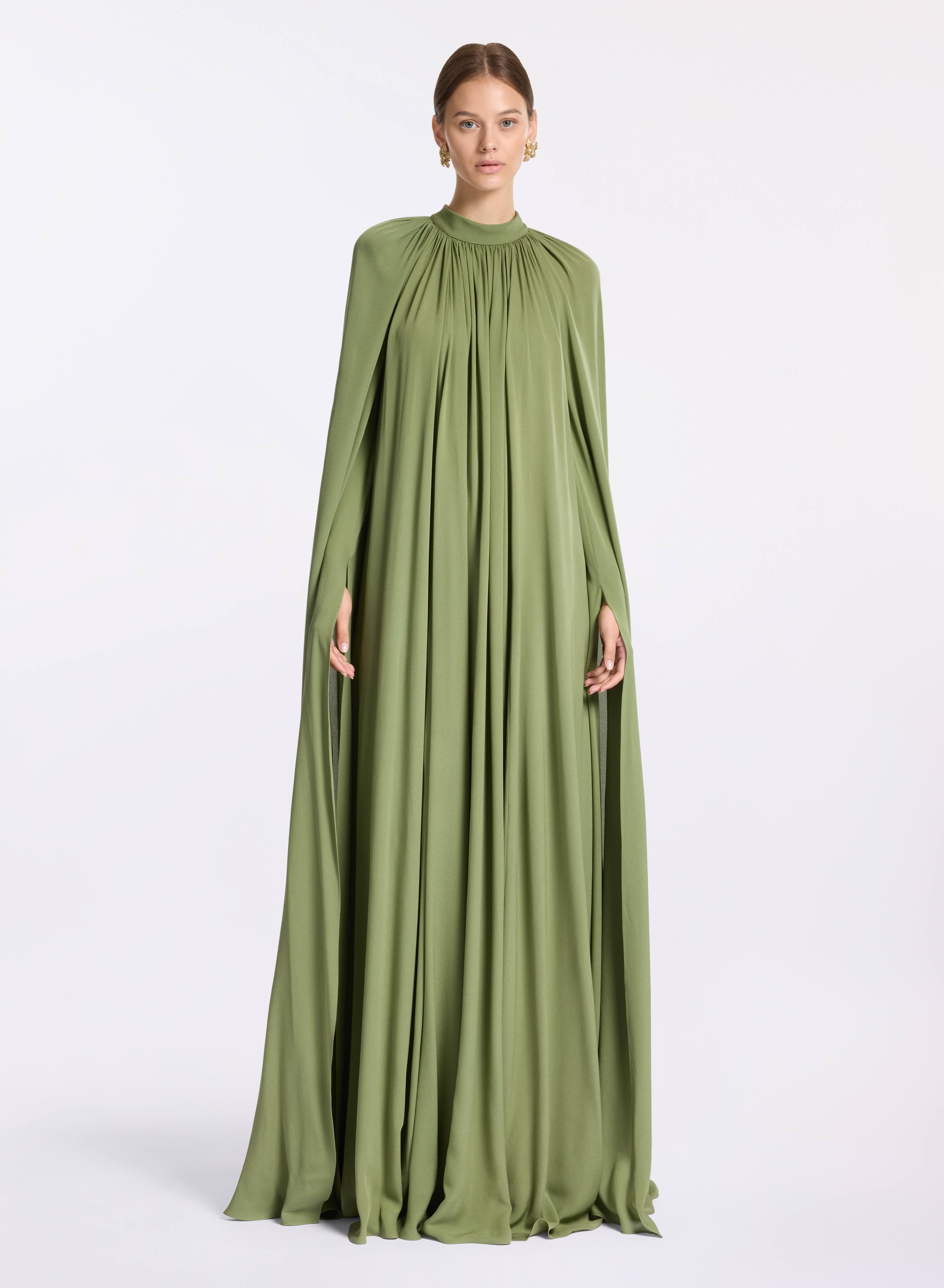 elie saab Silk kaftan Savannah Green | Clothing elie saab Silk kaftan Savannah Green | Clothing