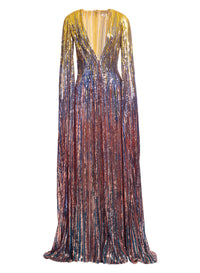 Multicolor Sequin Long Dress