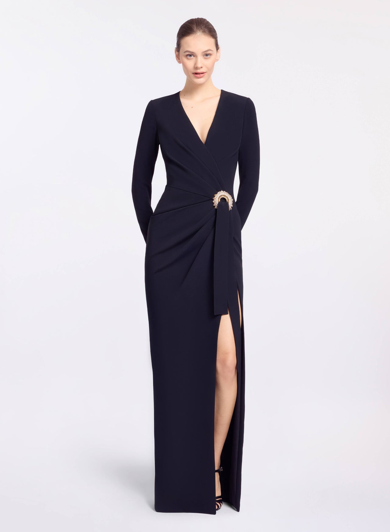 Crystal Embellished Long Dress – ELIE SAAB