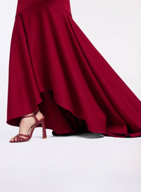 Structured Jersey Long Dress