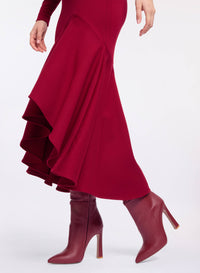 Structured Jersey Midi Dress