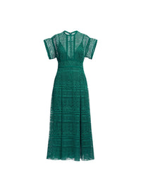 Macram‚ Midi Dress