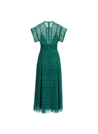 Macram‚ Midi Dress