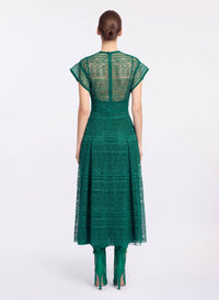 Macram‚ Midi Dress