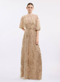 Sequin Embroidered Long Dress