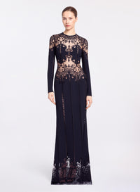 Cady and Lace Long Dress